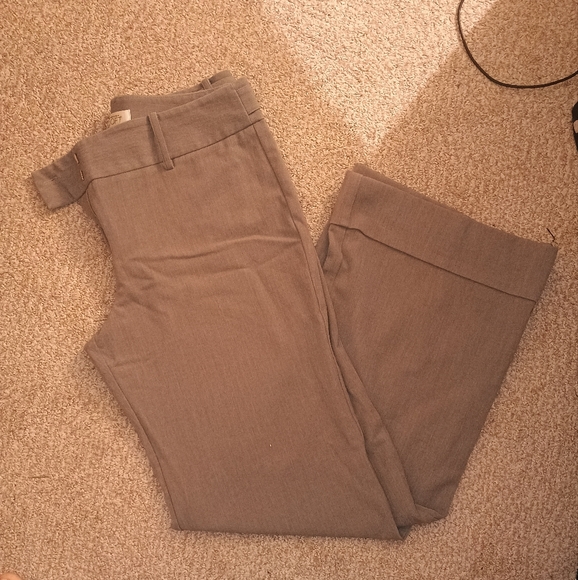 LOFT Pants - LOFT Charcoal Wide-Leg Pants